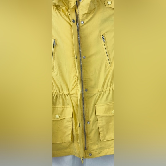Eden Society- Holly Sunshine Yellow Hooded Cargo Jacket Adjustable Waist… - Picture 4 of 8